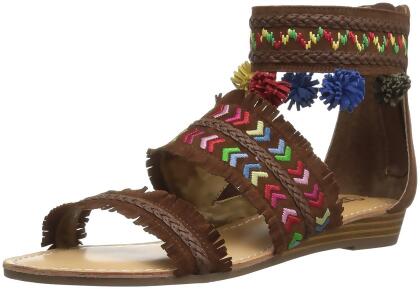 Carlos by Carlos Santana Womens Tangier Leather Open Toe Casual Ankle Strap S... - 7.5 M US Womens