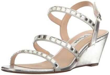 Nina Womens naleigh Fabric Open Toe Special Occasion Slingback Sandals - 10 M US Womens