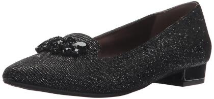 Anne Klein Women's Kamy Leather Loafer Flat - 5.5 M US Womens
