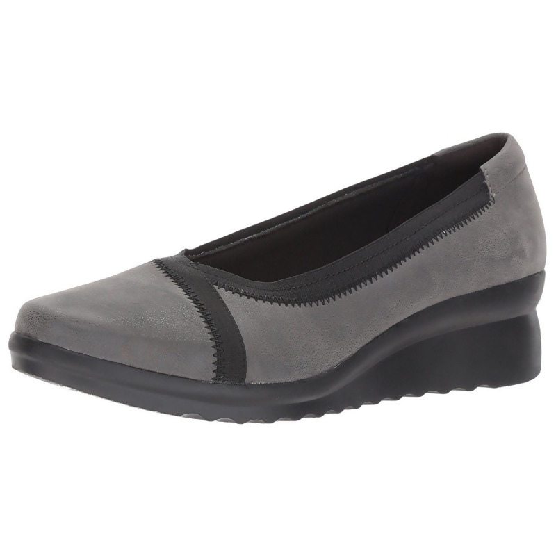 clarks closed toe wedges