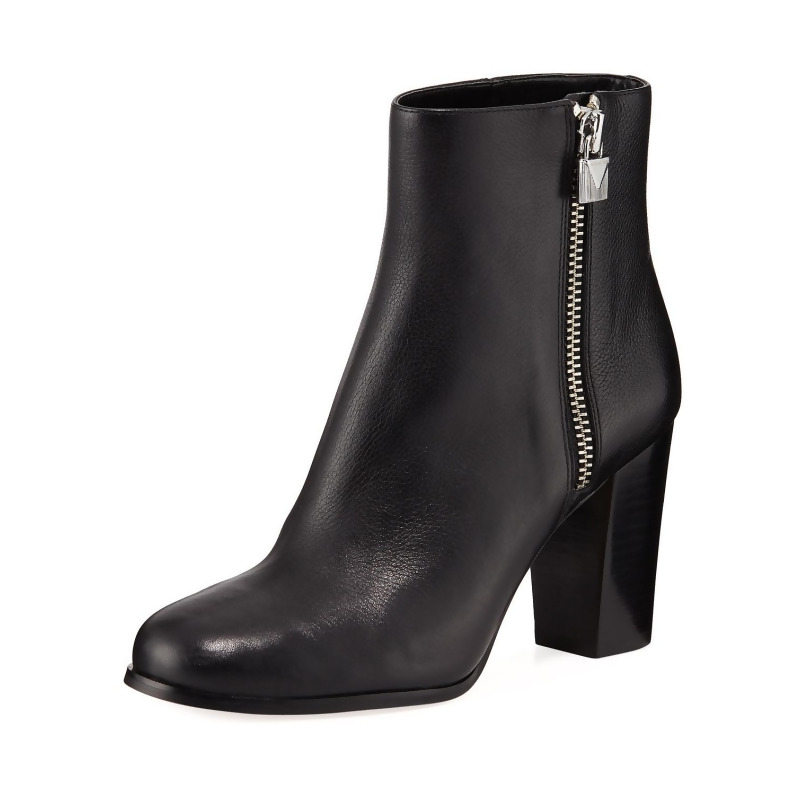 michael kors margaret leather ankle boots