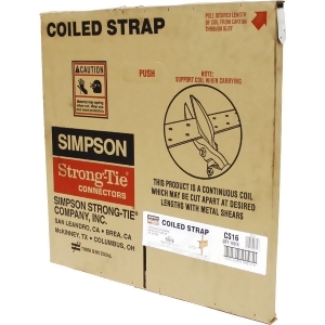 Simpson Strong-Tie 150' 16 Gauge Coiled Strap Cs16 - All