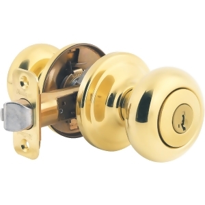 Kwikset Polished Brass Juno Sk Entry Knob 740J 3 Smt Cp K4 - All
