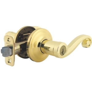 Kwikset Polished Brass Lido Sk Entry Lever 740Ll 3 Smt Cp K4 - All