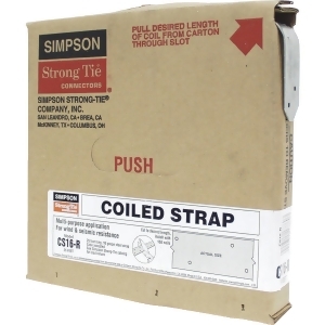 Simpson Strong-Tie 25' 16 Gauge Coiled Strap Cs16-r - All