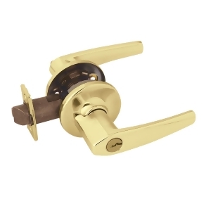 Kwikset Polished Brass Delta Entry Lever 405Dl 3 Cp K6 V1 - All