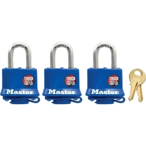Master Lock 1-1/2 Wthprf Lock 3pk 312Tri - All