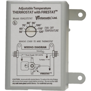 Ventamatic Thermostat with Firestat Xxfirestat - All