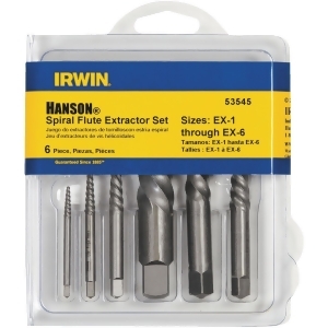 Irwin 6pc Screw Extractor Set 53545 - All