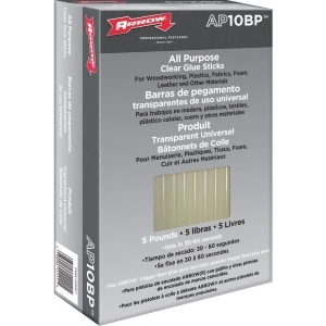 Arrow Fastener 5lb 10 Glue Sticks Ap10bp - All
