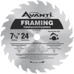 Freud Inc 7-1/4 24t Saw Blade A0724a Pack of 10 - All