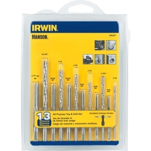 Irwin 13pc Tap Drill Set 80187 - All