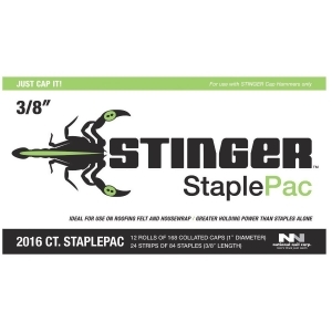 National Nail 3/8 Cap Staples 136420 - All