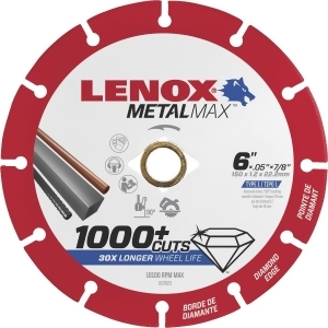 Lenox 6 Diamond Cutoff Wheel 1972923 - All