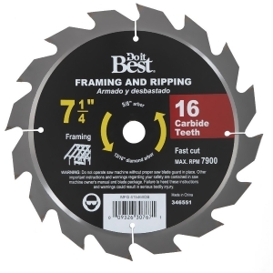 Mibro/gs 7-1/4 16t Carb Saw Blade 415460Db Pack of 10 - All