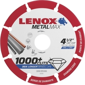 Lenox 4.5 diamond Cutoff Wheel 1972921 - All