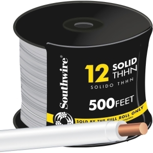 Southwire 500' 12sol White Thhn Wire 11588158 - All