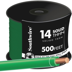 Southwire 500' 14sol Green Thhn Wire 11583258 - All