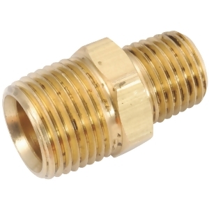 Anderson Metals Corp Inc 3/8x1/4 Brass Hex Nipple 756123-0604 Pack of 10 - All