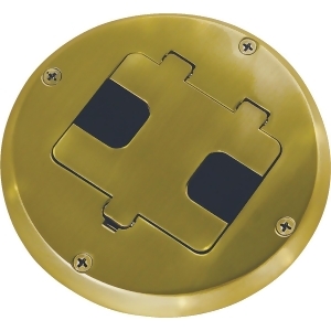 Hubbell Brass Floor Box Kit 6239Bp - All