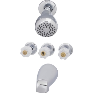 Globe Union Chrome Tub and Shower Faucet F3010505cp - All