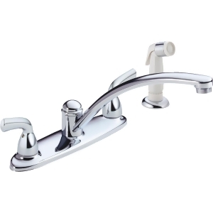 Delta Faucet 2h Chr Kit Faucet with Spry B2410lf - All