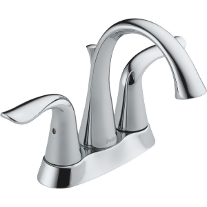Delta Faucet Two Handle Chrome Lavatory Faucet with Popup 2538-Mpu-dst - All