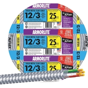 Southwire 25' 12/3 Mc Aluminum Cable 68583421 - All