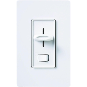 Lutron White 3-Way Slide Dimmer S-603pgh-wh - All