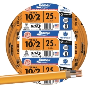Southwire 25' 10-2 Nmw/G Wire 28829021 - All