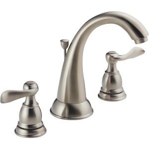 Delta Faucet 2h Stainless Steel Lavatory Faucet with Popup 35996Lf-bn-eco - All