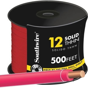 Southwire 500' 12sol Red Thhn Wire 11589958 - All