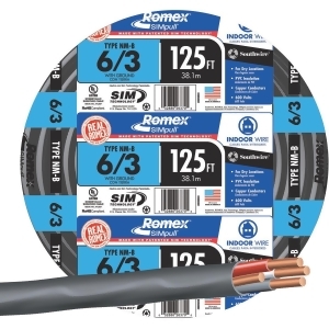 Southwire 125' 6-3 Nmw/G Wire 63950002 - All