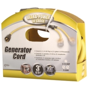Woods Ind. 3' 10/4 Generator Cord 01934-88-02 - All
