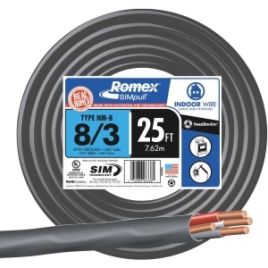 Southwire 25' 8-3 Nmw/G Wire 63949221 - All