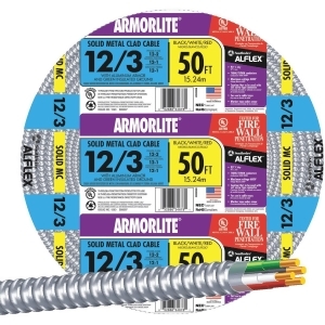 Southwire 50' 12/3 Mc Aluminum Cable 68583422 - All