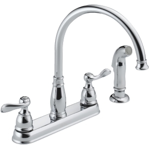 Delta Faucet Two Handle Chrome Kit Faucet with Spry 21996Lf - All