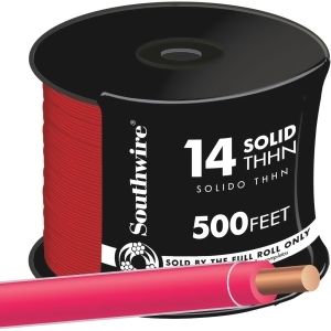Southwire 500' 14sol Red Thhn Wire 11581658 - All