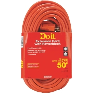 Woods Ind. 50' 12/3 Triple Tap Cord 550819 - All