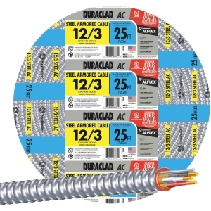 Southwire 25' 12/3 Stl Armor Cable 55275021 - All