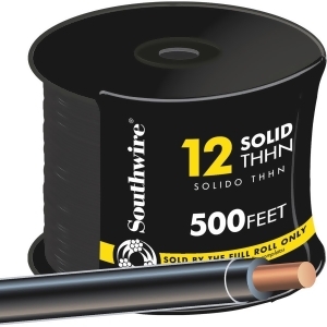 Southwire 500' 12sol Black Thhn Wire 11587358 - All