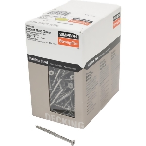 Simpson Strong-Tie 5lb Stainless Steel 10x3 Deck Screw S10300db5 - All