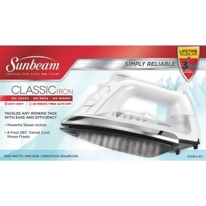 Jarden Consumer Solutions 1200w Classic Steam Iron Gcsbcl-317-000 - All