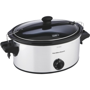 Hamilton-proctor 6 Qt Stainless Steel Slow Cooker 33262 - All