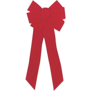 Holiday Trim 10x22 7lp Red Vlvt Bow 7964Doz Pack of 12 - All