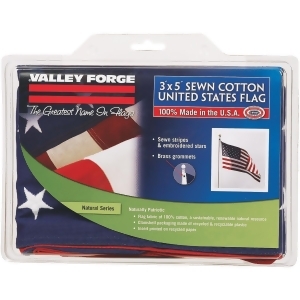 Valley Forge 3x5 Cotton Usa Flag Usb3 - All