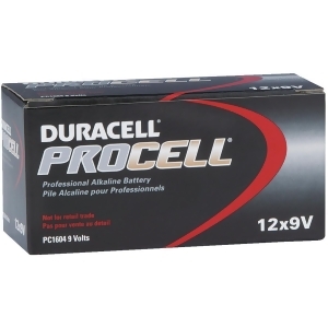Duracell 12 Pack 9v Procell Battery 85695 - All