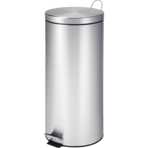 Honey Can Do 30l Stainless Steel Round Can with Bucket Trs-02110 - All