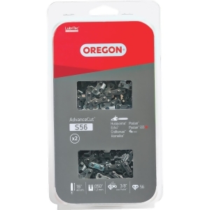 Oregon 2 Pack 16 Saw Chain S56t - All