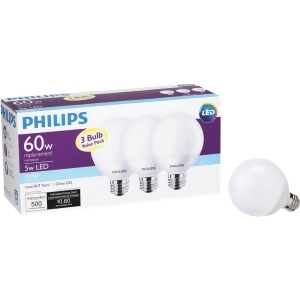 Philips Lighting Co 3 Pack Led 60w G25 Dl Bulb 465831 - All